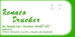 renato drucker business card